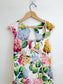 Anthropologie "Slim Square-Neck Dress in Hydrangea Print" (Size M)