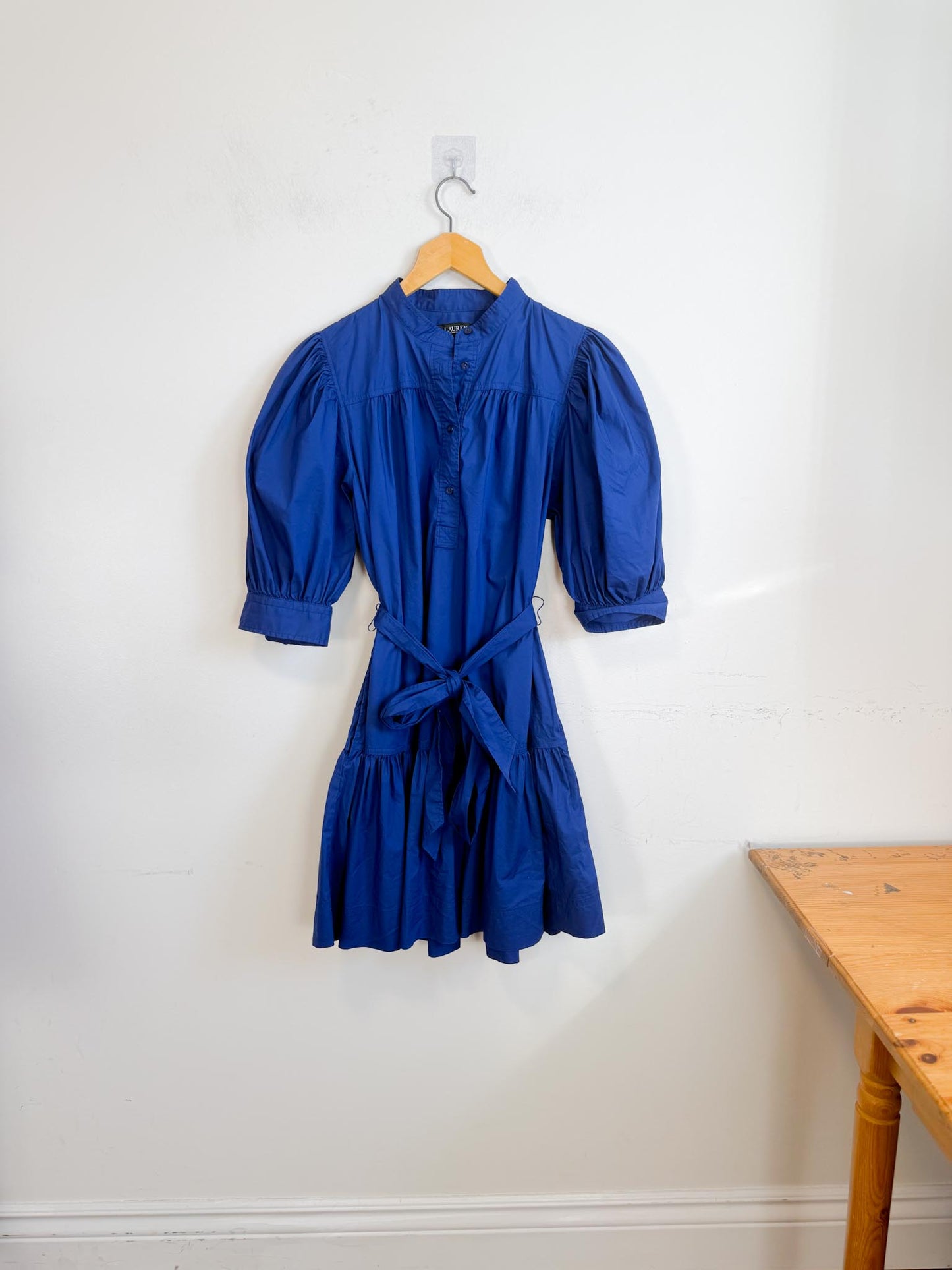 Lauren Ralph Lauren Cotton Poplin Dress in Navy (Size M/L)