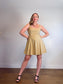 Gap Square Neck Line Mini Dress in Beige NWT (Size 12)