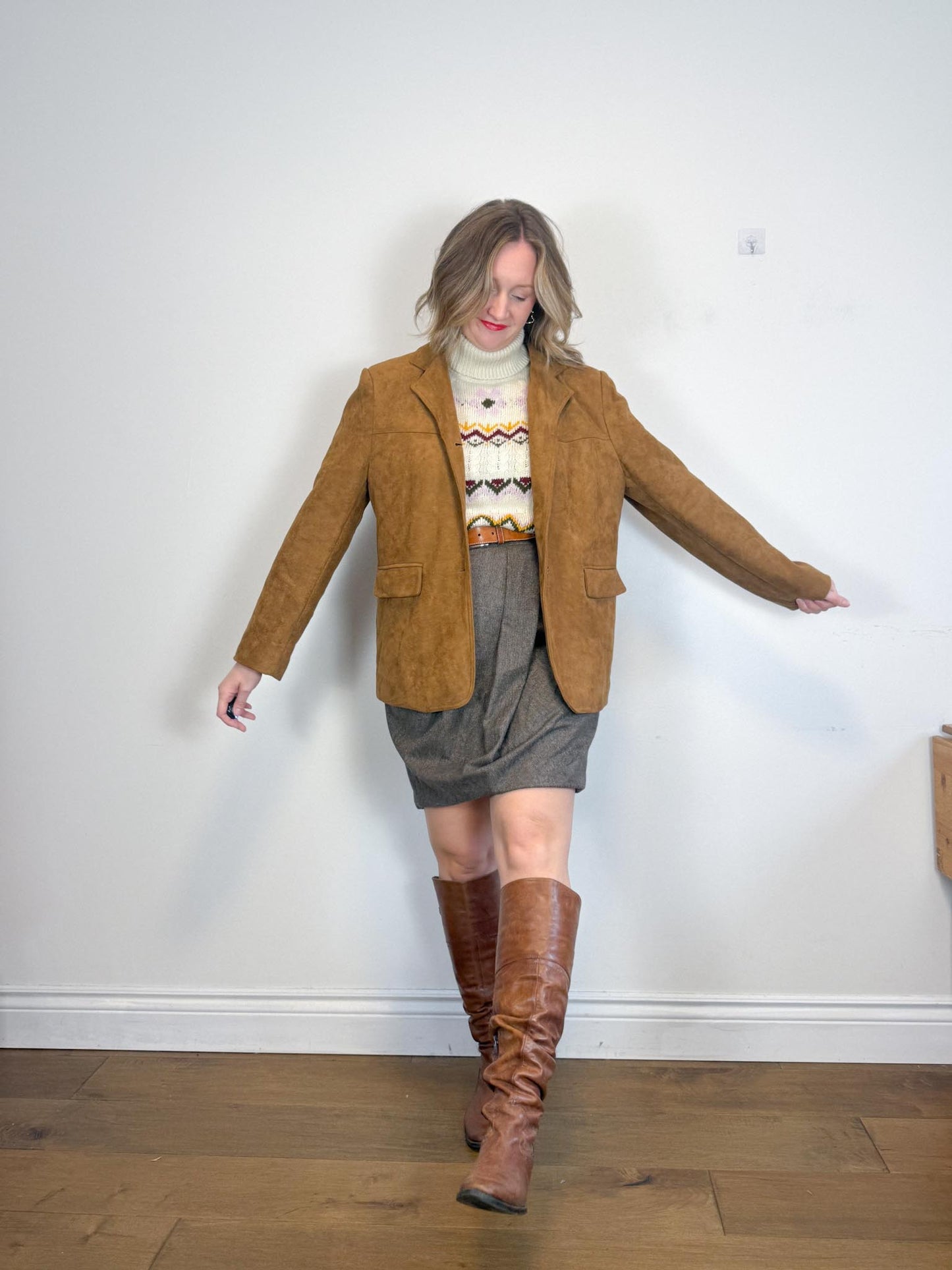 PAUW Amsterdam Designer Tulip Wool Mini Skirt SOLD AS IS (Size L)