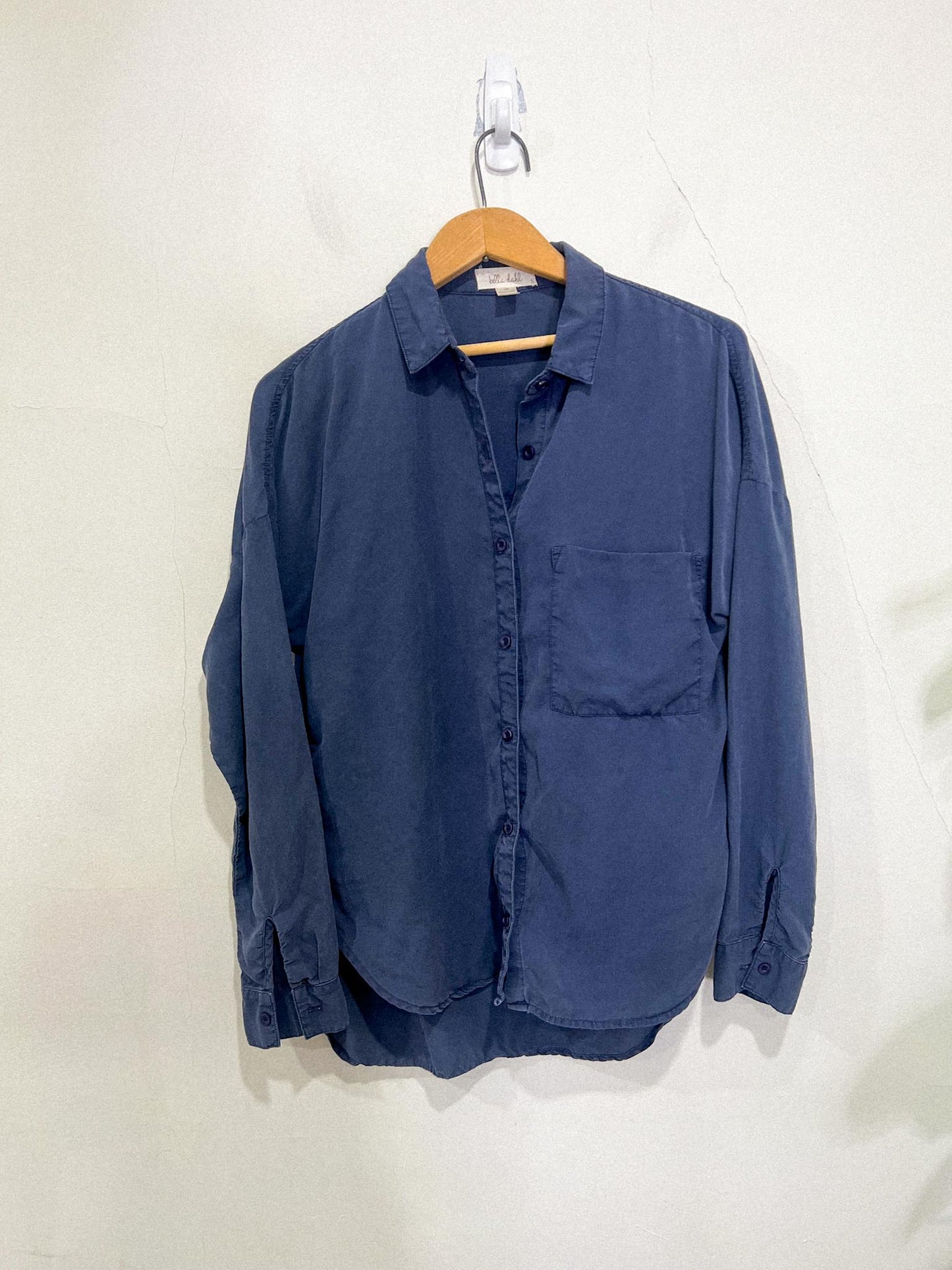 Bella Dahl Tencel Blouse in Slate Blue (Size S/M)