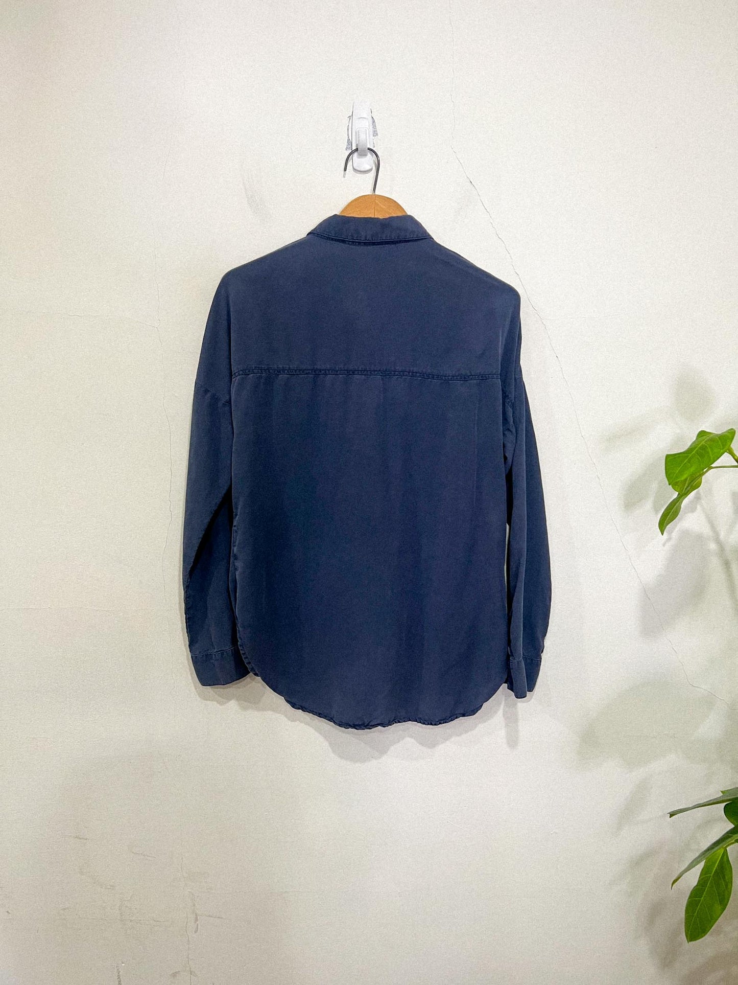 Bella Dahl Tencel Blouse in Slate Blue (Size S/M)