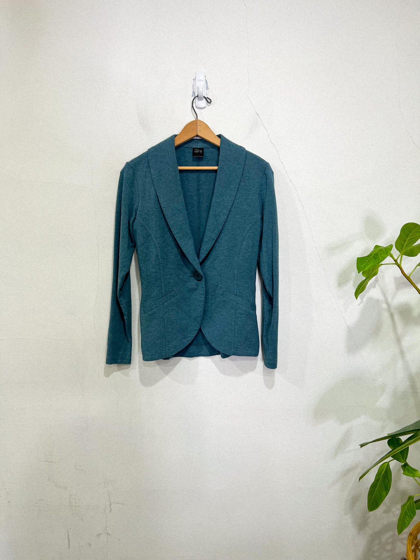 MiiK Slow Fashion "Emily Soft Blazer" in Dark Teal (Size XS)