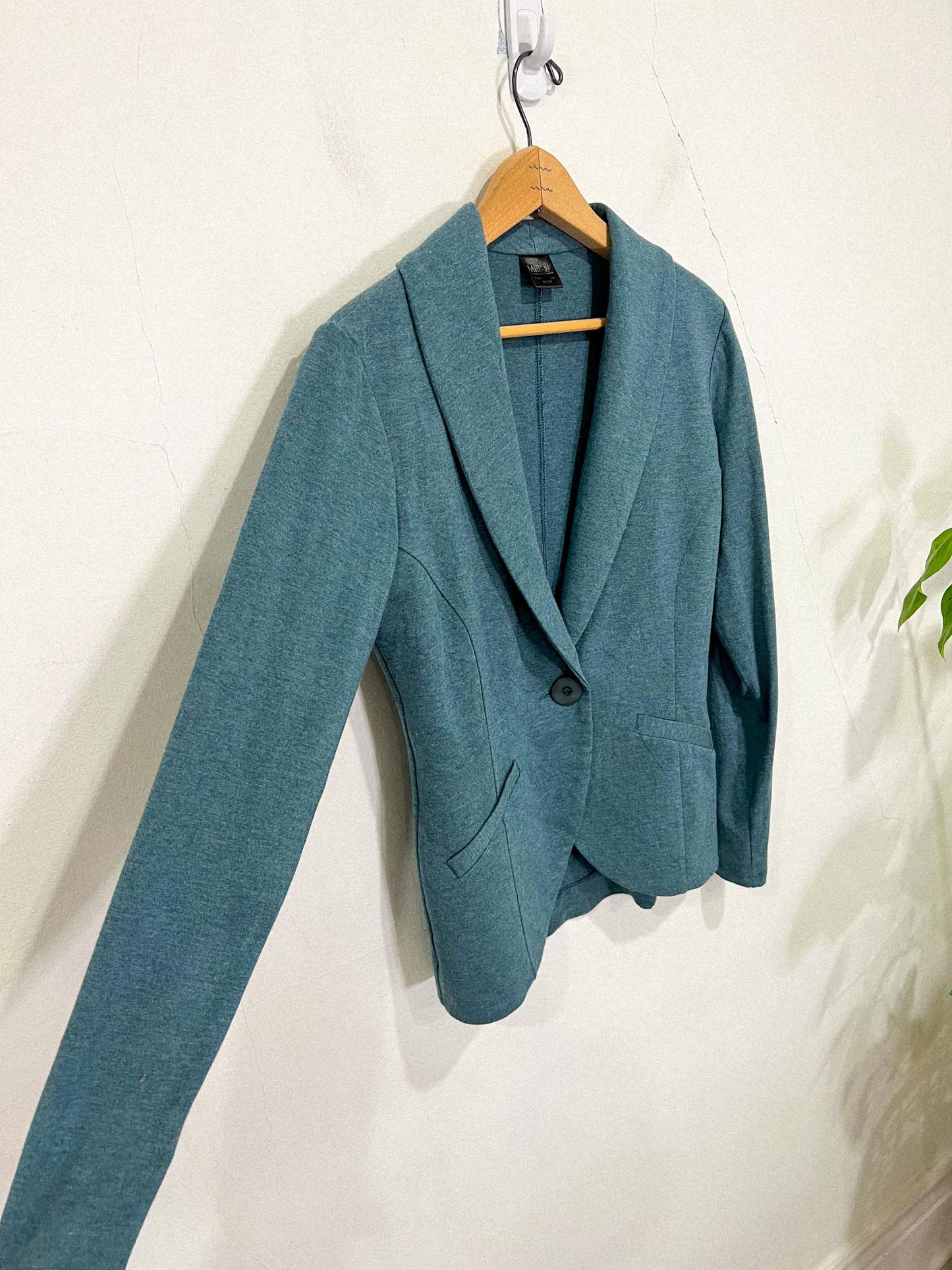 MiiK Slow Fashion "Emily Soft Blazer" in Dark Teal (Size XS)