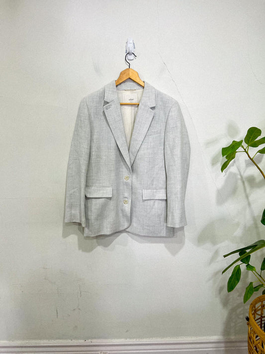 Wilfred Oversized Blazer in Heathered Light Grey (Size S/M)