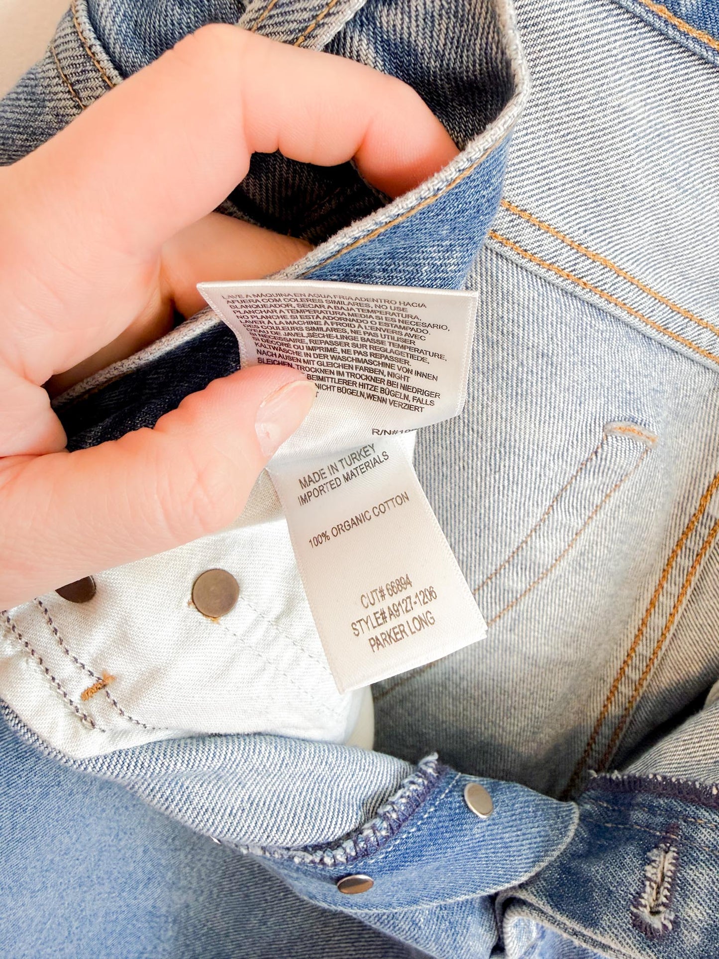 AGOLDE "Parker Long Jean Short" (Size 31)