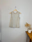 Vintage 90s Laurence Kagan Silk Bejeweled Sleeveless Top (Size M/L)