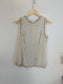 Vintage 90s Laurence Kagan Silk Bejeweled Sleeveless Top (Size M/L)