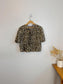 Tie Front Leopard Print Blouse (Size M/L)