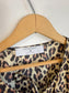 Tie Front Leopard Print Blouse (Size M/L)