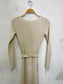 The Group Babaton Merino Wool "Henley Sweater Dress" in Heather Birch (Size M)