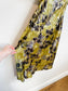 Anthropologie "One-Shoulder Printed Slim Midi Dress in Green/Gold" NWT (Size XL)