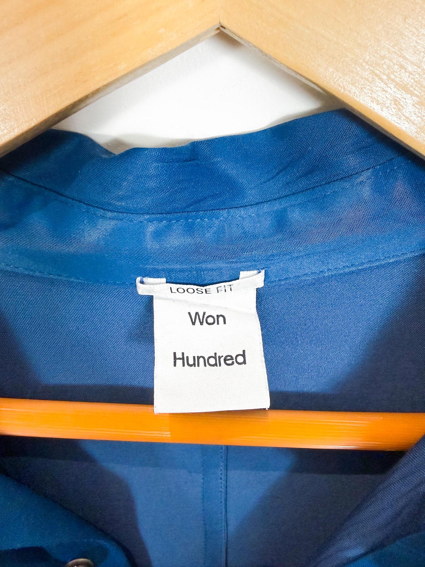 Won Hundred Danish "Blue Mazwell Shirt" (Size M/L)