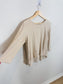 Amanda Moss Linen Blend Top in Oatmeal (Size S)