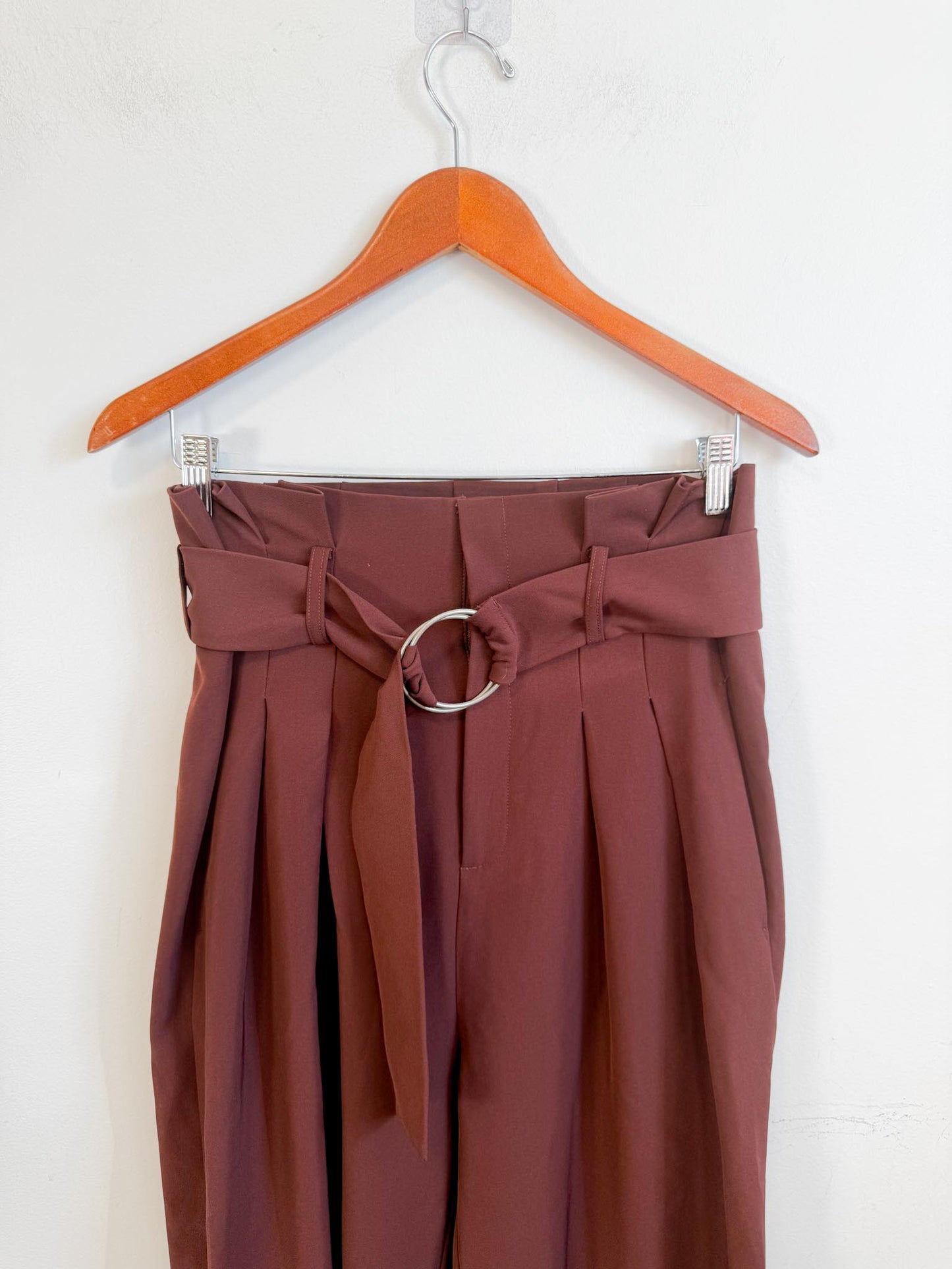 InWear High Rise Belted Culottes in Brown (Size 10)