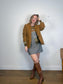 Oak + Fort Vegan Suede Jacket in Camel NWT (Size M-L)