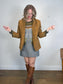 Oak + Fort Vegan Suede Jacket in Camel NWT (Size M-L)