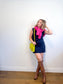 Matt & Nat Crossbody Flap Purse in Chartreuse