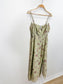Wilfred "Genoa Linen Midi Dress in Sage Green Floral" (Size XL)
