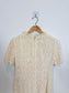 Vintage 1960s Crochet Lace Mini Dress SOLD AS IS (Size S)