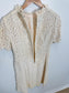 Vintage 1960s Crochet Lace Mini Dress SOLD AS IS (Size S)