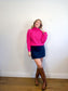 Wilfred "Montpellier Merino Wool Sweater in Hot Pink" (Size M)