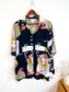 Vintage Abstract Print Blouse (Size XL)