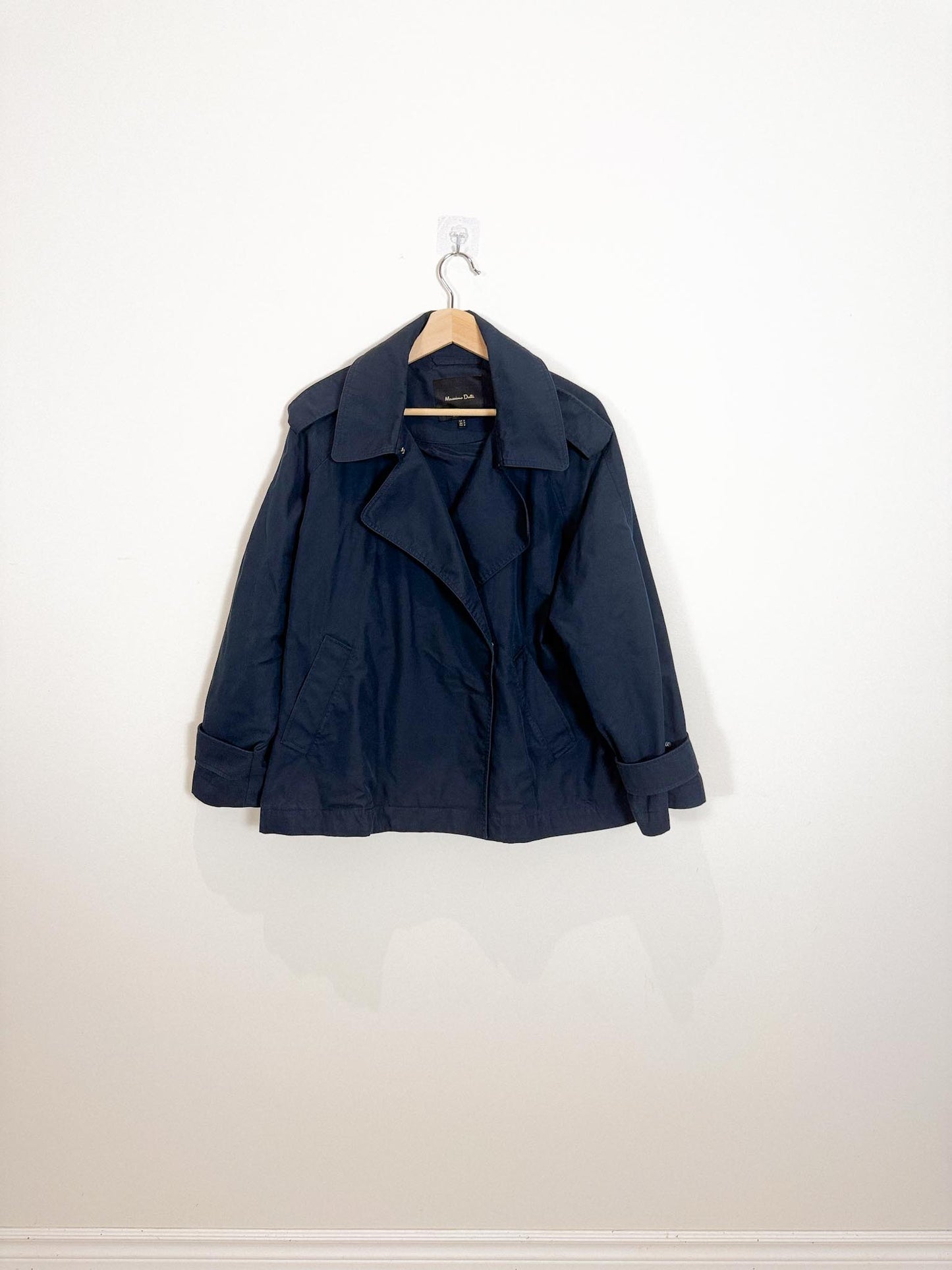 Massimo Duttio Short Trench Coat in Navy (Size M/L)