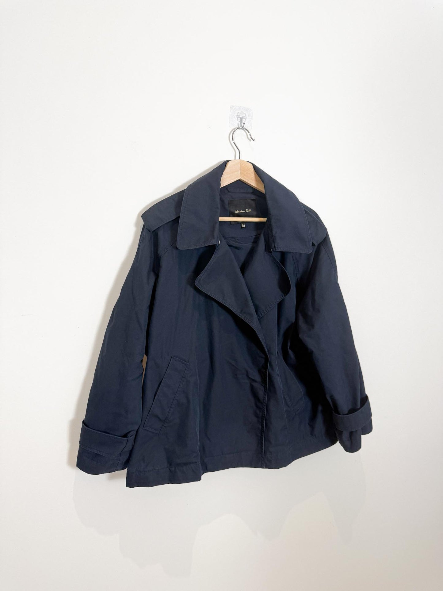 Massimo Duttio Short Trench Coat in Navy (Size M/L)