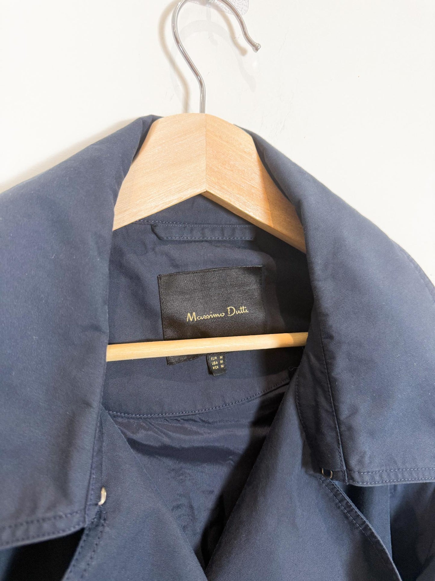 Massimo Duttio Short Trench Coat in Navy (Size M/L)
