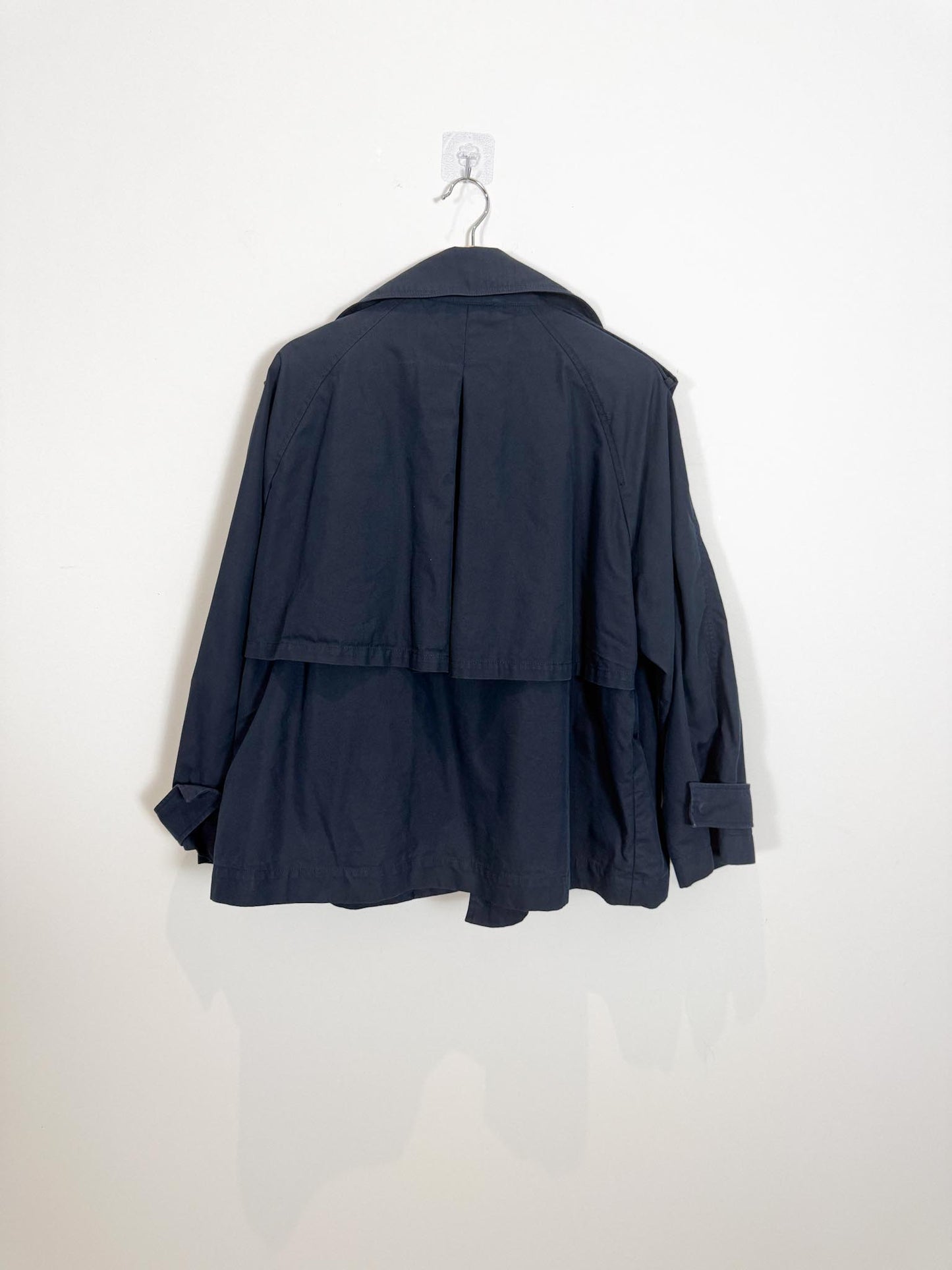 Massimo Duttio Short Trench Coat in Navy (Size M/L)