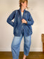 Anthropologie "Pilcro Quilted Denim Kimono Jacket" (Size S/M)