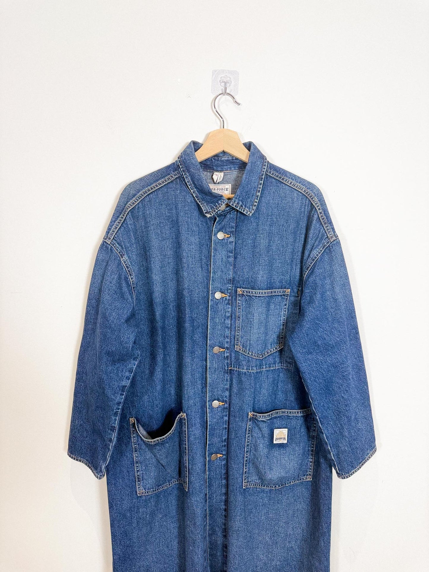 Gap Workforce Collection Long Denim Jacket (Size L)