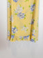 Vintage REVERSIBLE Floral & Paisley Midi Skirt in Yellow (Size L)