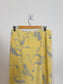 Vintage REVERSIBLE Floral & Paisley Midi Skirt in Yellow (Size L)
