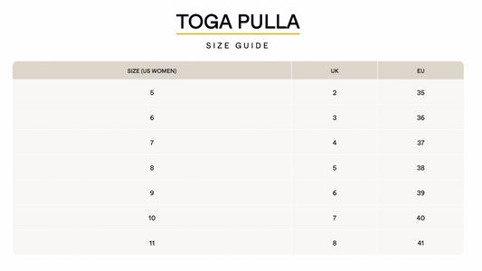 TOGA PULLA Designer "POlished Calfskin Buckle Slide Sandals in Black" (Size 39)
