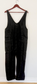 Free People "High Roller Jumpsuit in Black Denim (Size S/M)