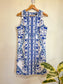 Banana Republic Blue Floral Sleeveless Shift Dress NWT (Size 8)