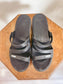 CROCS Black Wedge Slides (Size 7)