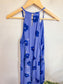 Banana Republic Blue Floral Halter Neck Dress (Size M)