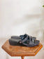 CROCS Black Wedge Slides (Size 7)