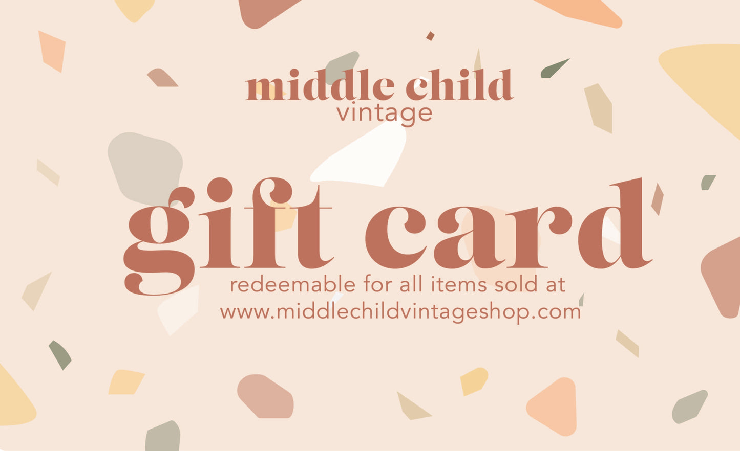 Middle Child Vintage Virtual Gift Card