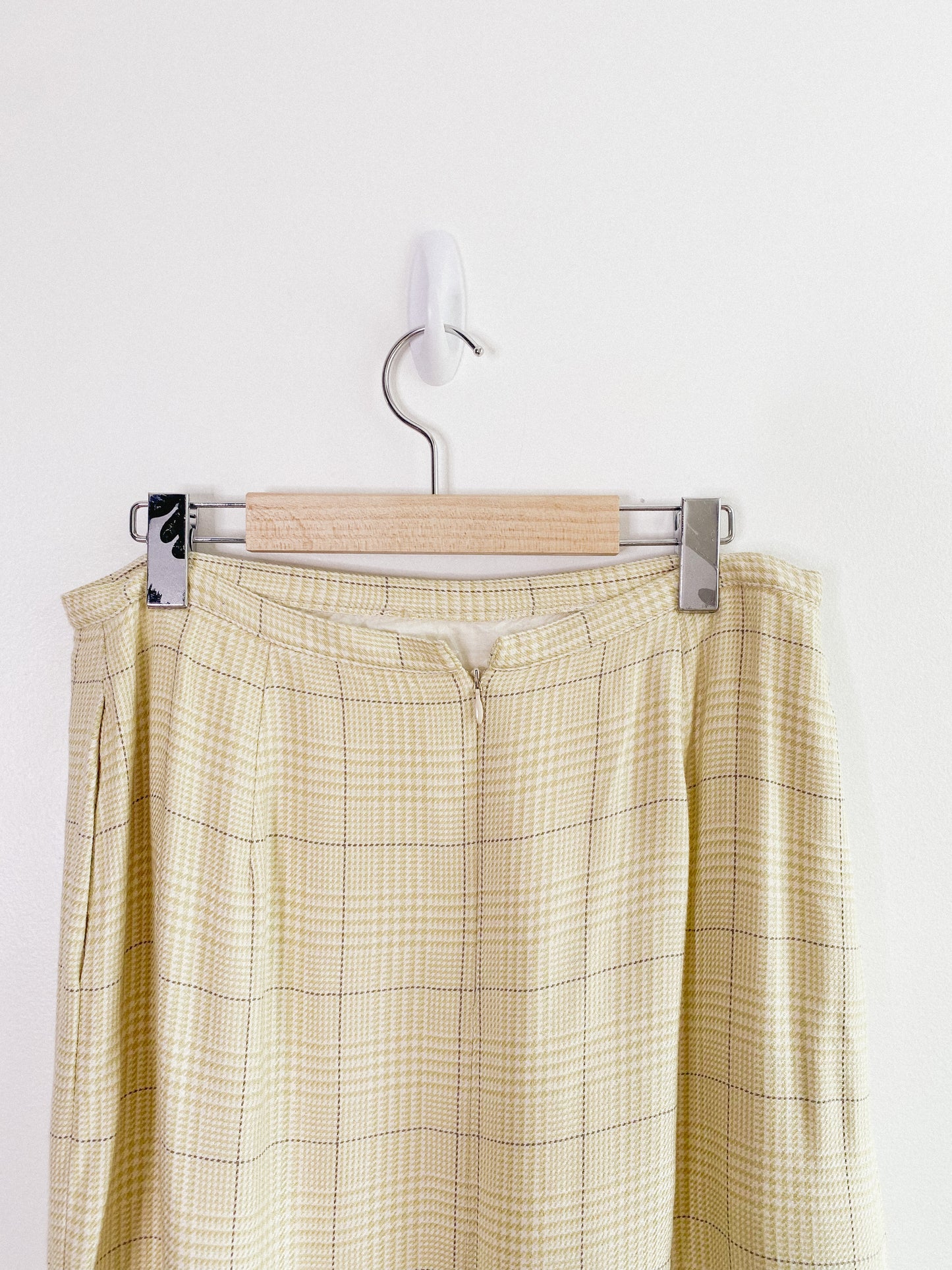 Checkered Pencil Skirt (Size L)